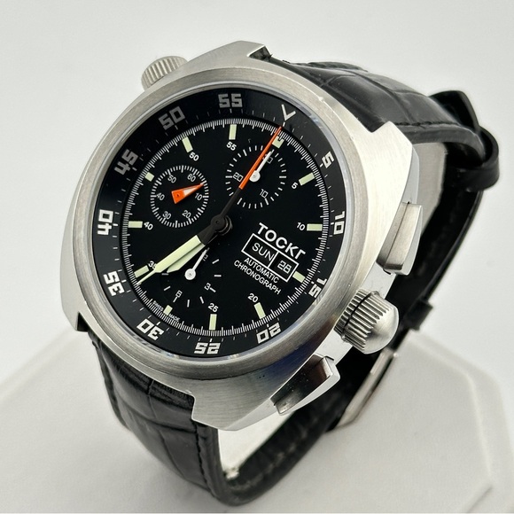 TOCKR Air Defender Limited Edition Valjoux 7750 Automatic 45mm Mens Chrono Watch - Picture 1 of 10